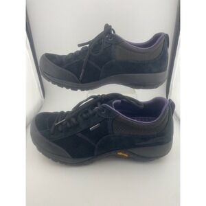 Dansko Paisley Black suede Sneakers Waterproof Comfort Vibram Women's size 39